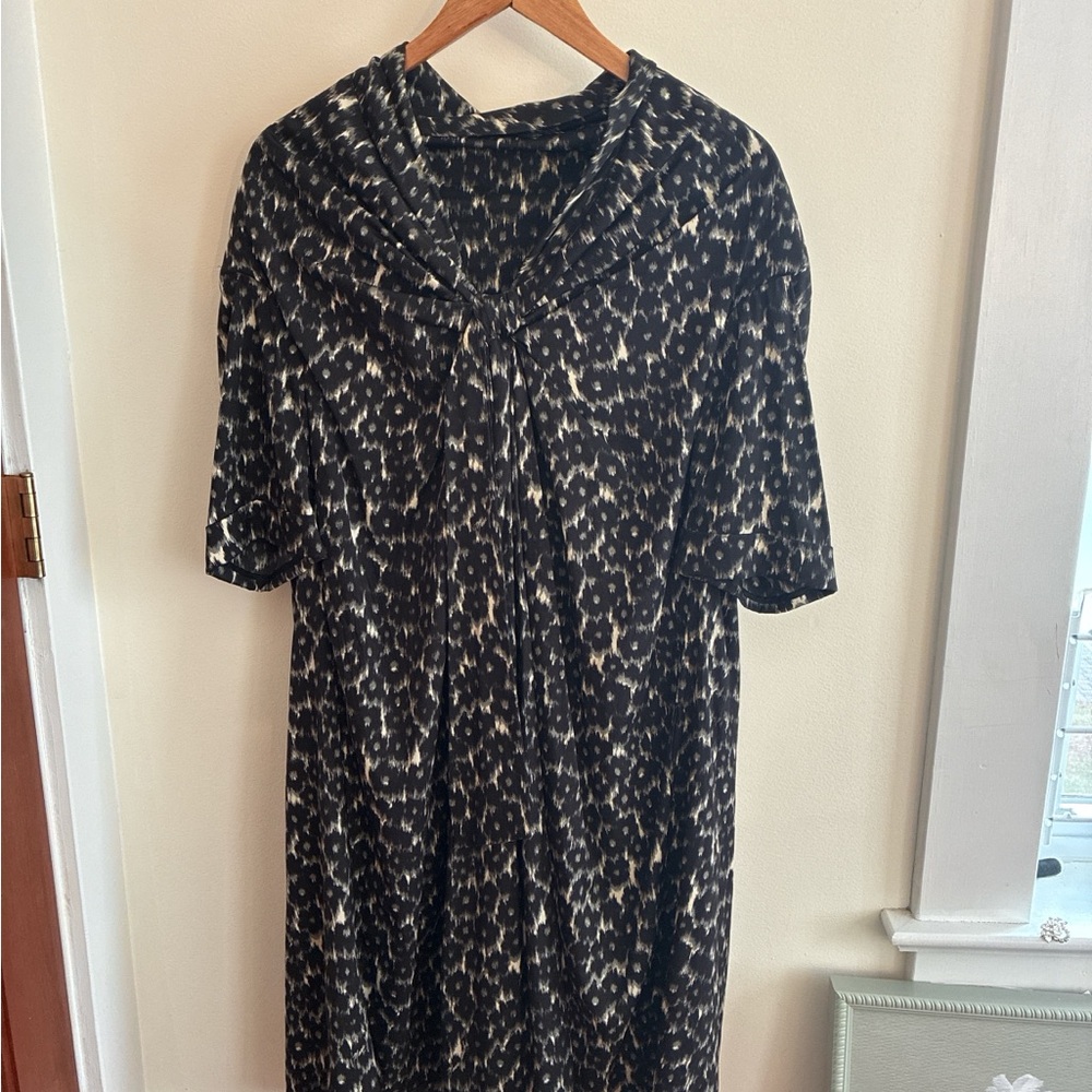 Marc Jacobs Collection Oversized Floral Leopard Dress